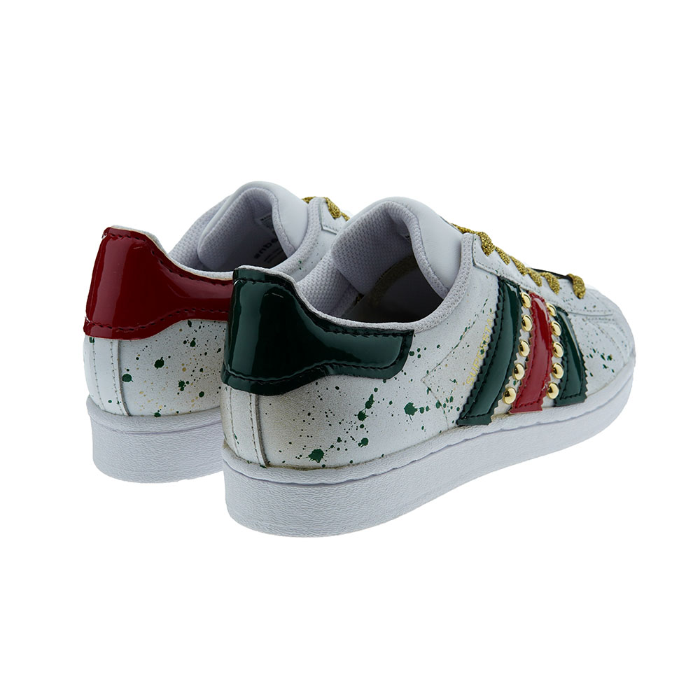 Deportiva bandas charol tachuelas Mary Splash Superstar Adidas Seddys foto 4