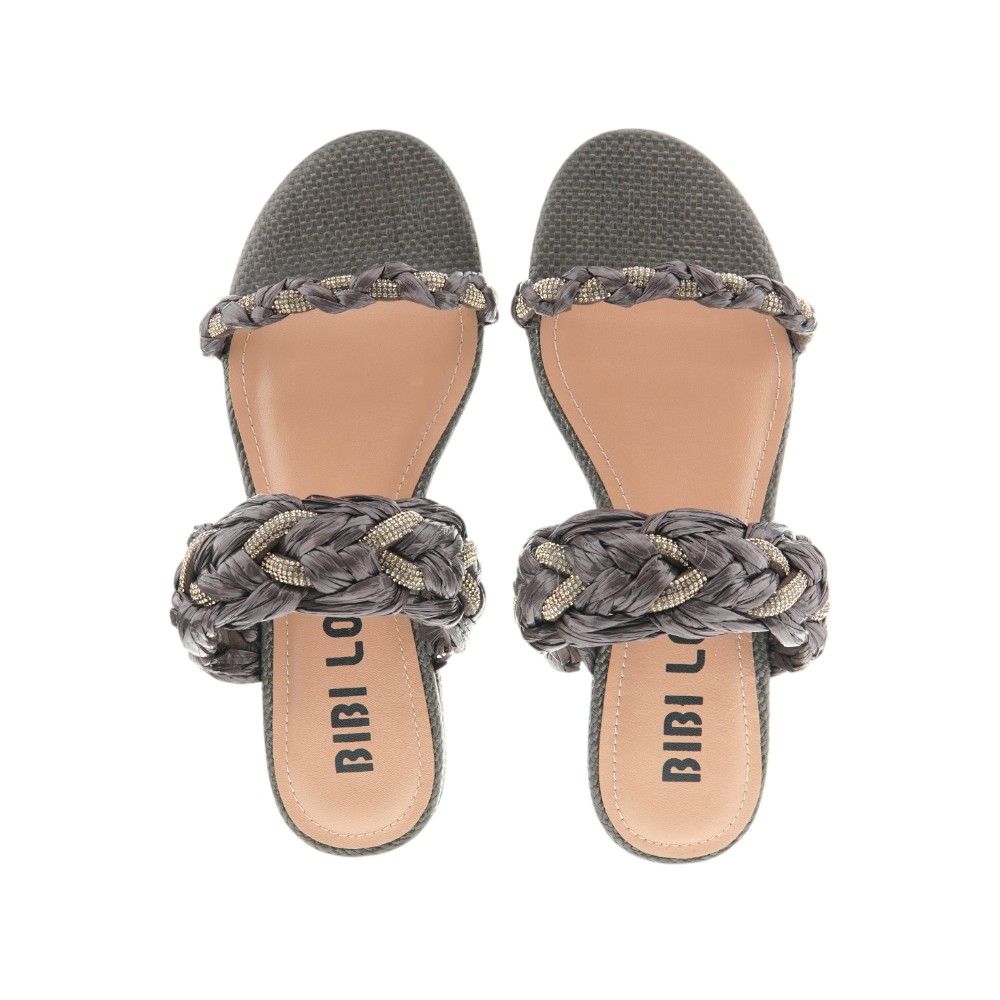 Sandalias mujer BibiLou trenzadas con glitter y rafia | Carrilé foto 2