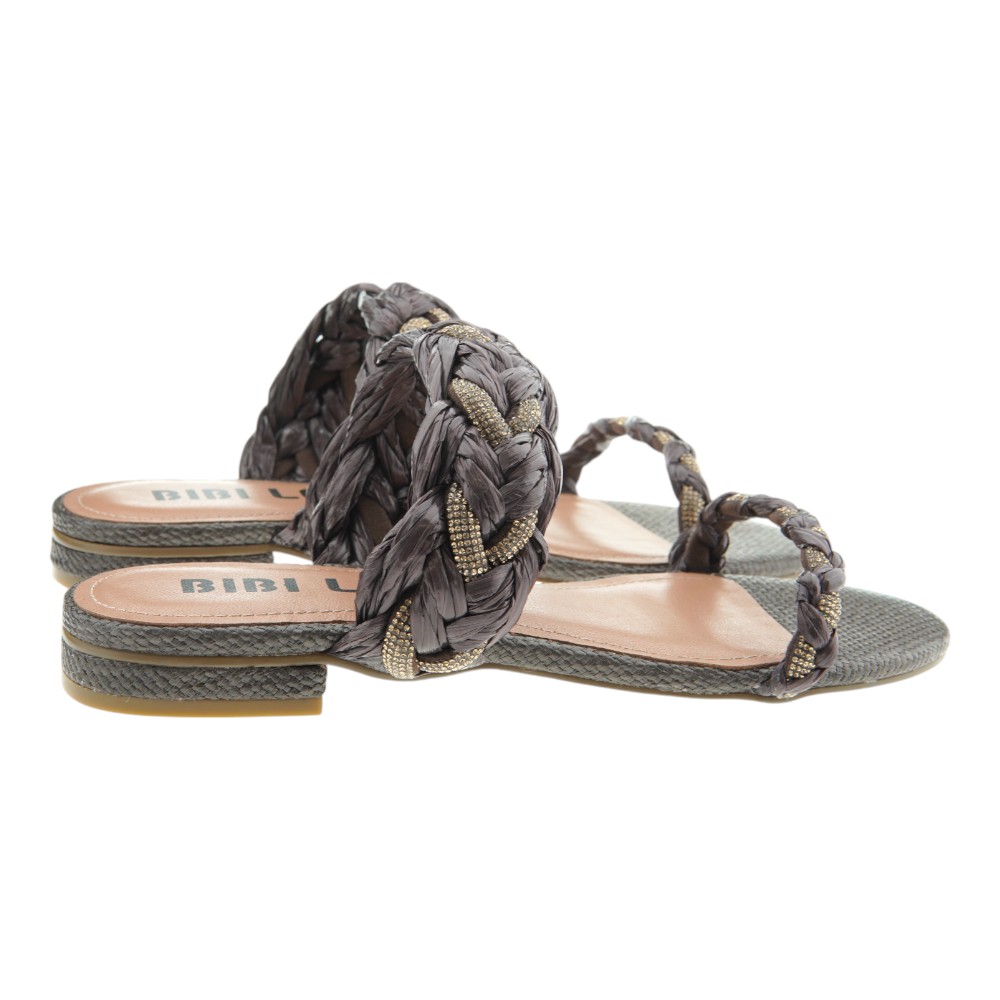 Sandalias mujer BibiLou trenzadas con glitter y rafia | Carrilé foto 4