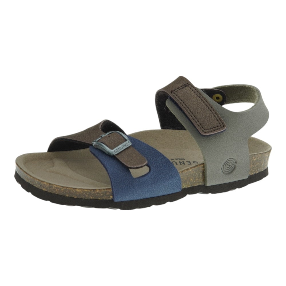Sandalias niño marrones anatómicas con velcro – Genuins foto 3