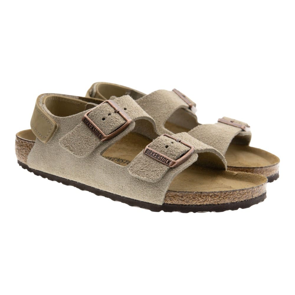 Sandalias marrones niño hebillas Birkenstock Milano As Kids