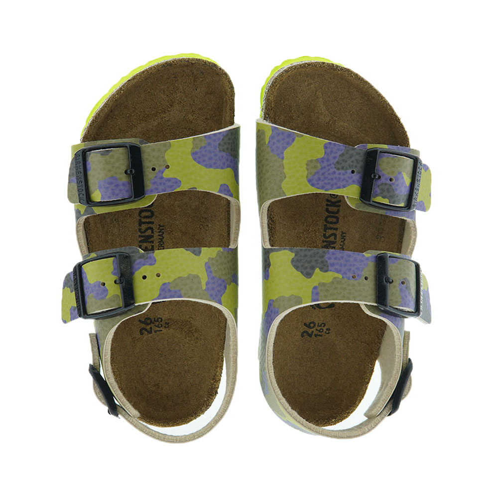 Sandalias bio camuflaje niño Birkenstock Milano Kids BF foto 2