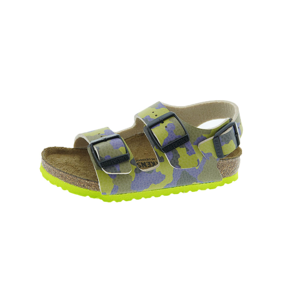 Sandalias bio camuflaje niño Birkenstock Milano Kids BF foto 3
