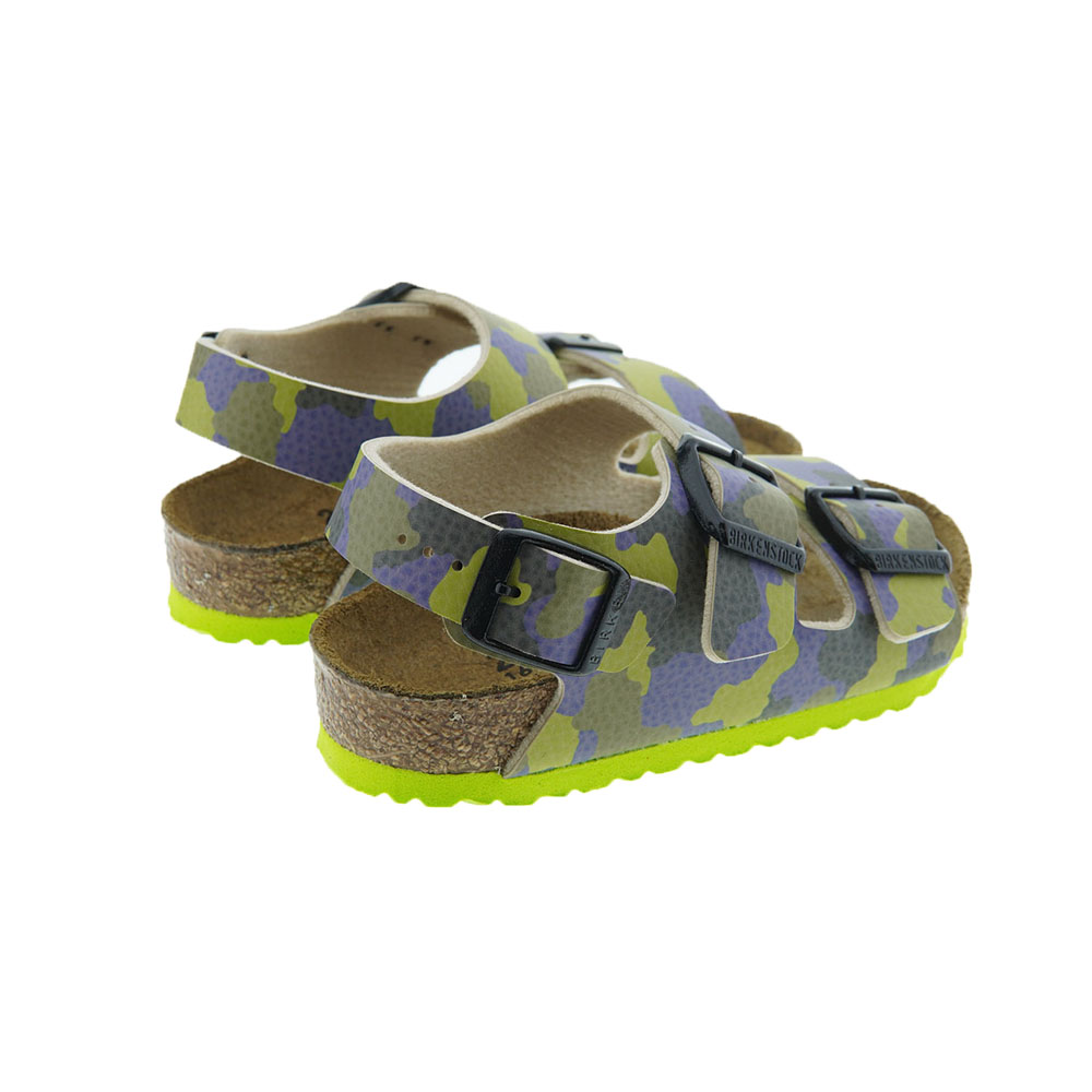 Sandalias bio camuflaje niño Birkenstock Milano Kids BF foto 4