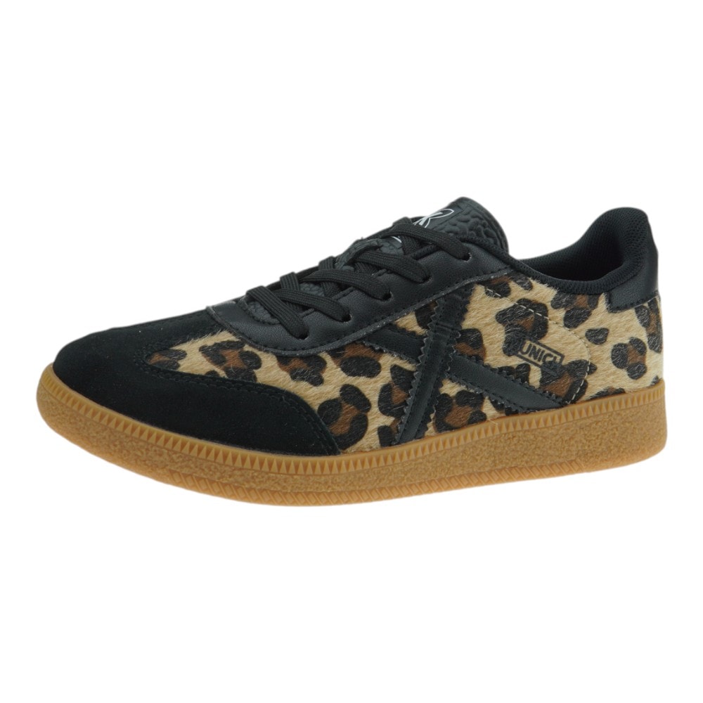 Sneakers leopardo Munich con cordones y suela caramelo foto 3