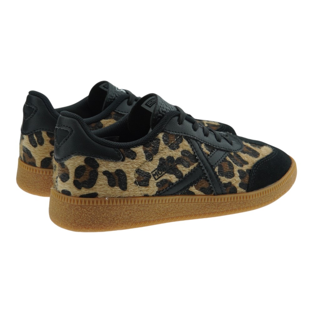 Sneakers leopardo Munich con cordones y suela caramelo foto 4