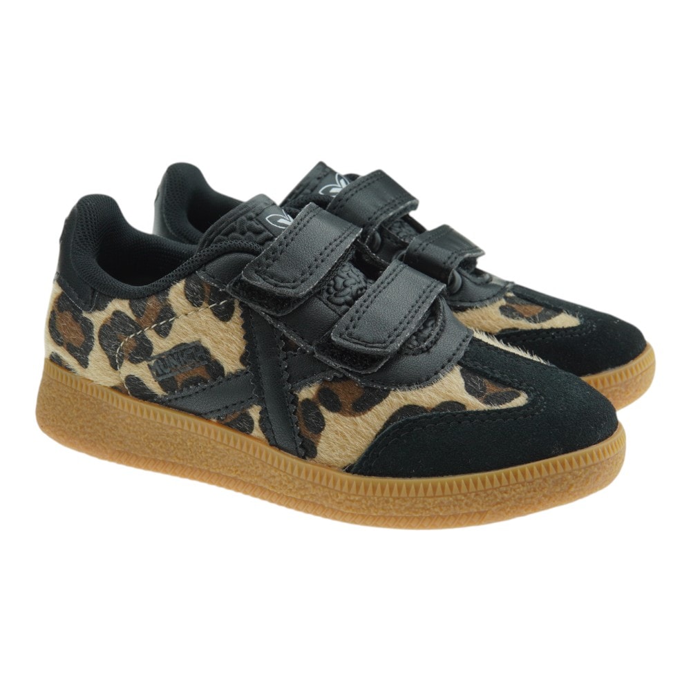 Zapatillas casual niña leopardo Munich Mini Barru Vco