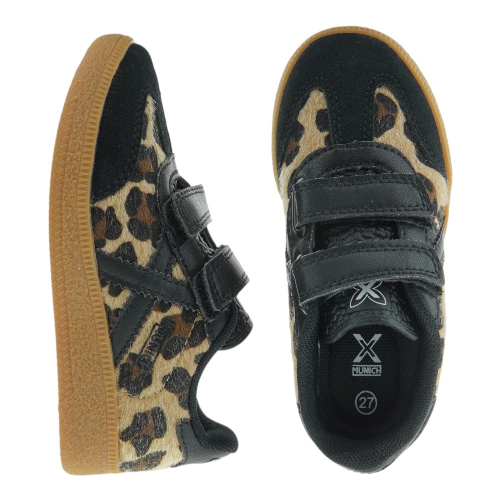 Zapatillas casual niña leopardo Munich velcro foto 2