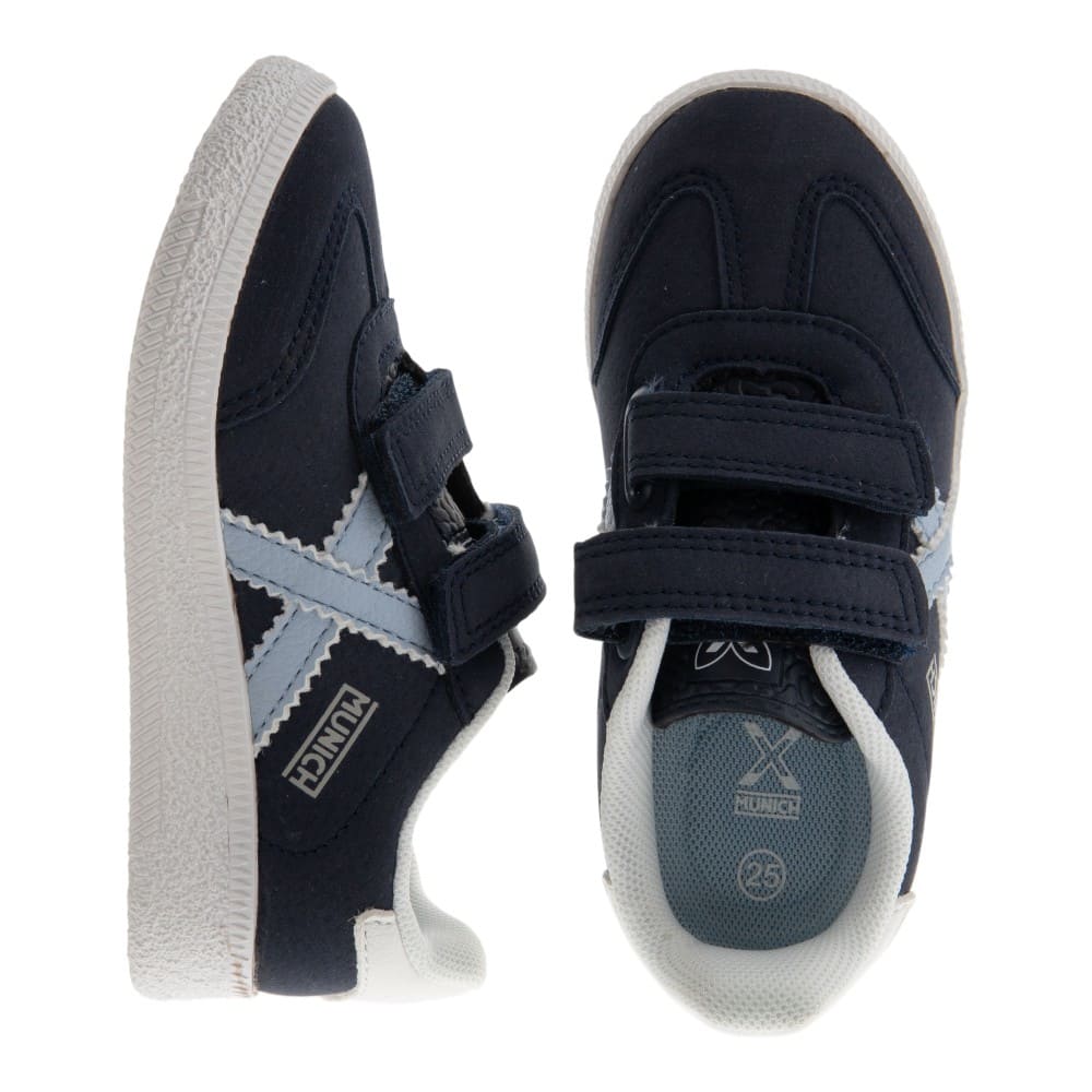 Zapatillas Munich niño blancas con velcro | Carrilé foto 2