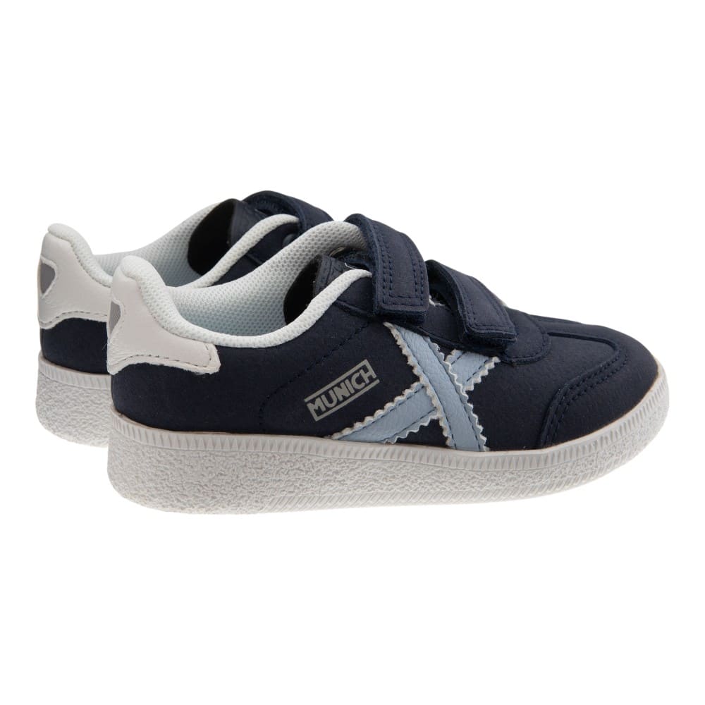 Zapatillas Munich niño blancas con velcro | Carrilé foto 4