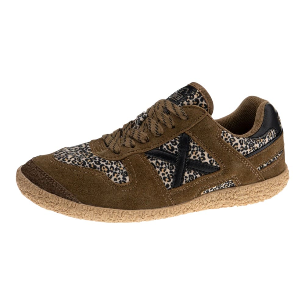 Sneakers Munich Marrones y Leopardo Niña foto 3
