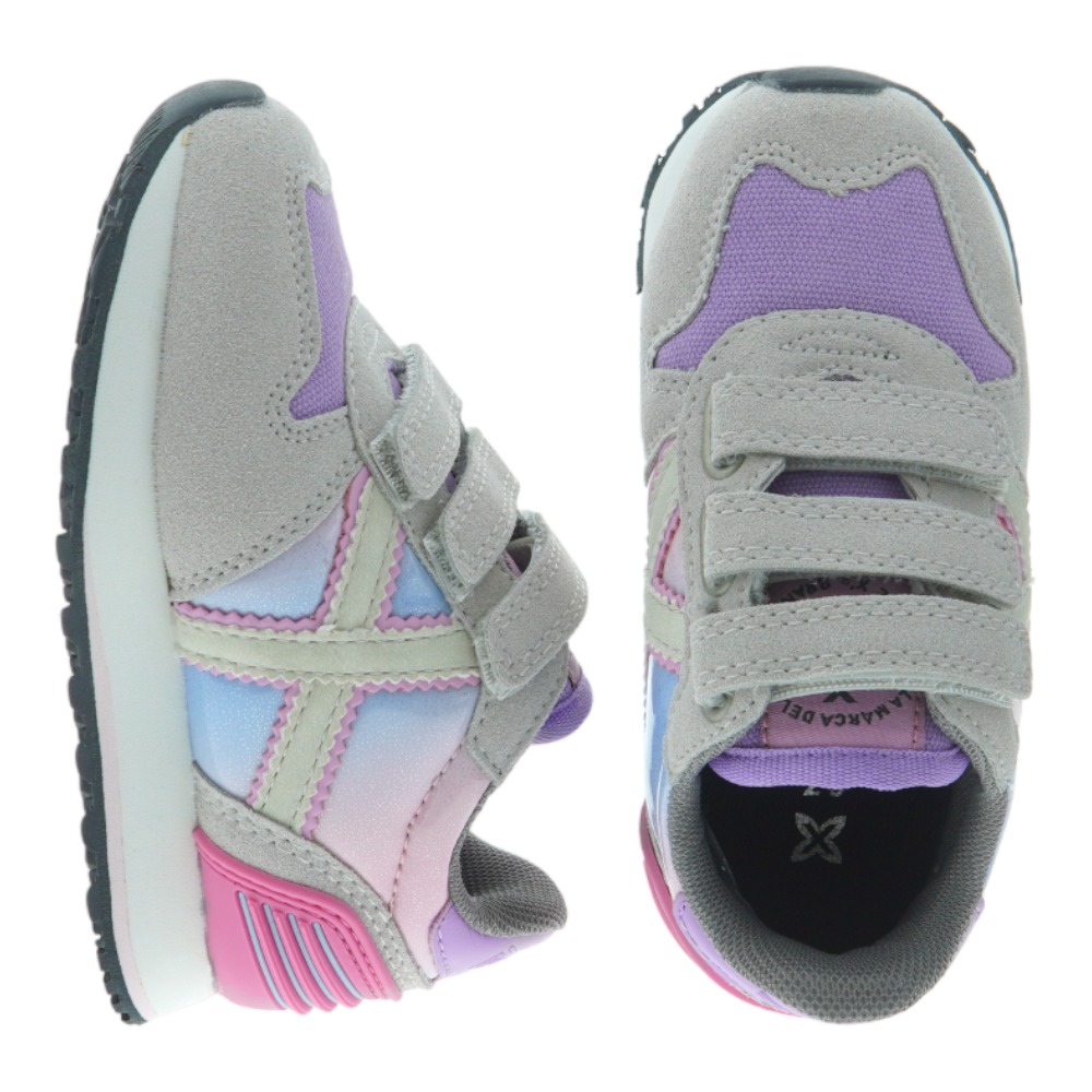 Zapatillas velcro metalizadas Munich Mini Massana Vc foto 2