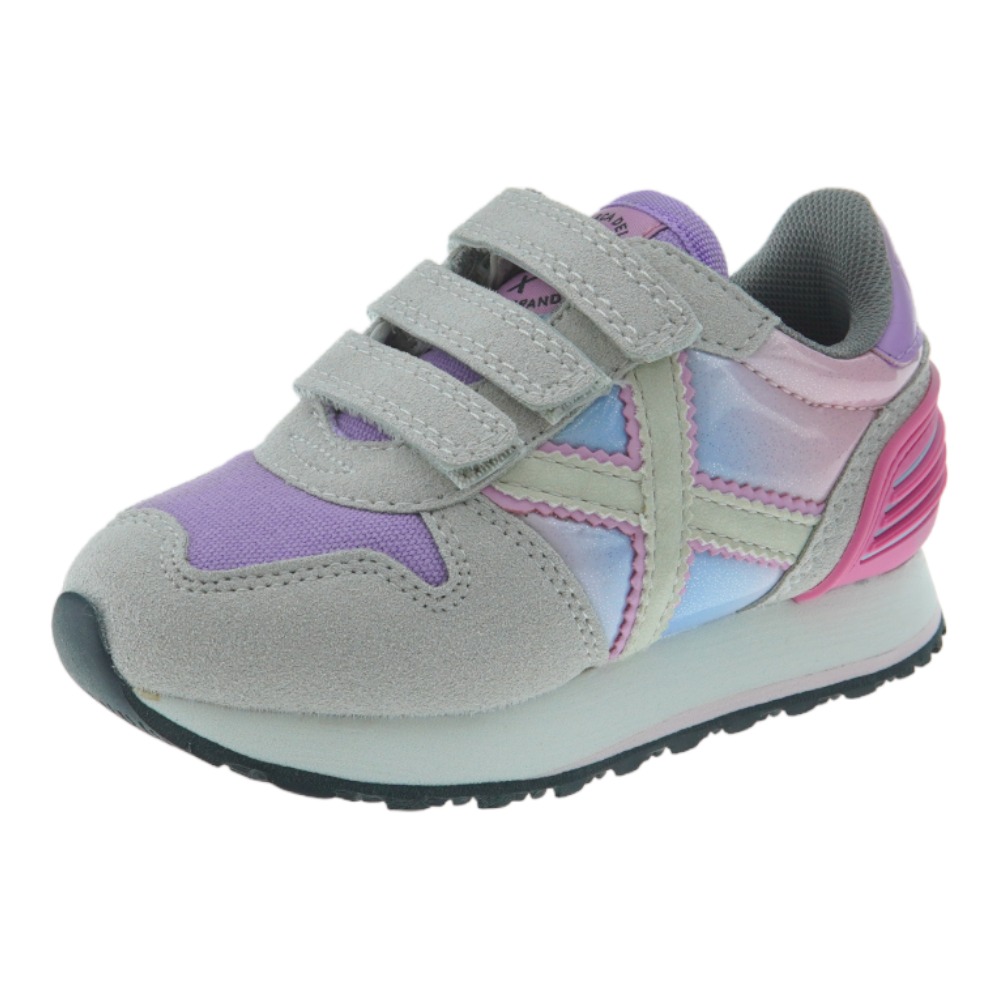 Zapatillas velcro metalizadas Munich Mini Massana Vc foto 3