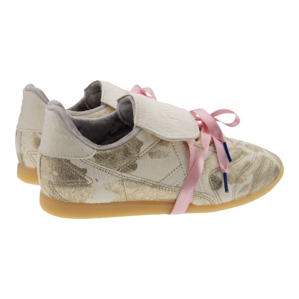 Munich mujer zapatillas beige y camel | Estilo retro foto 4