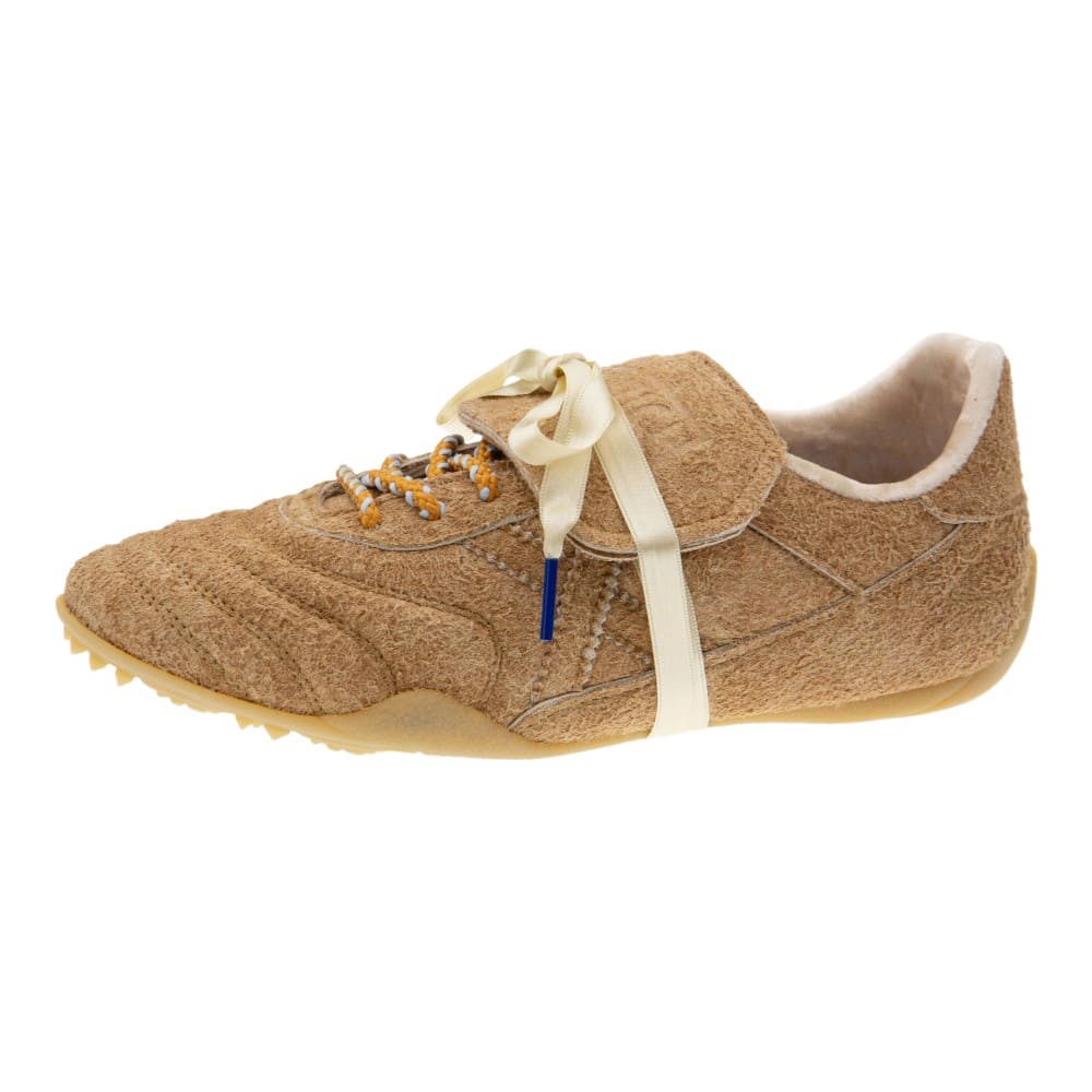 Munich mujer zapatillas beige y camel | Estilo retro foto 3
