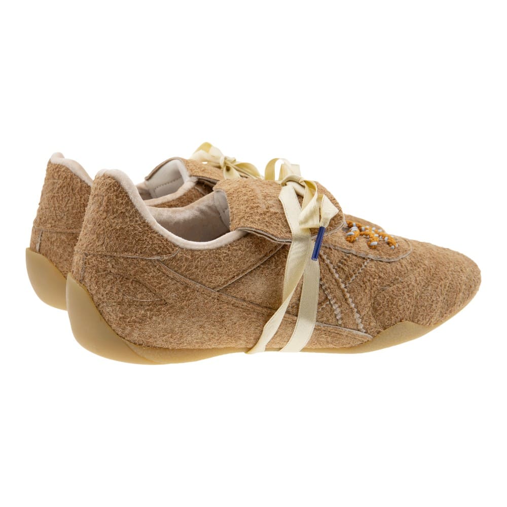 Munich mujer zapatillas beige y camel | Estilo retro foto 4