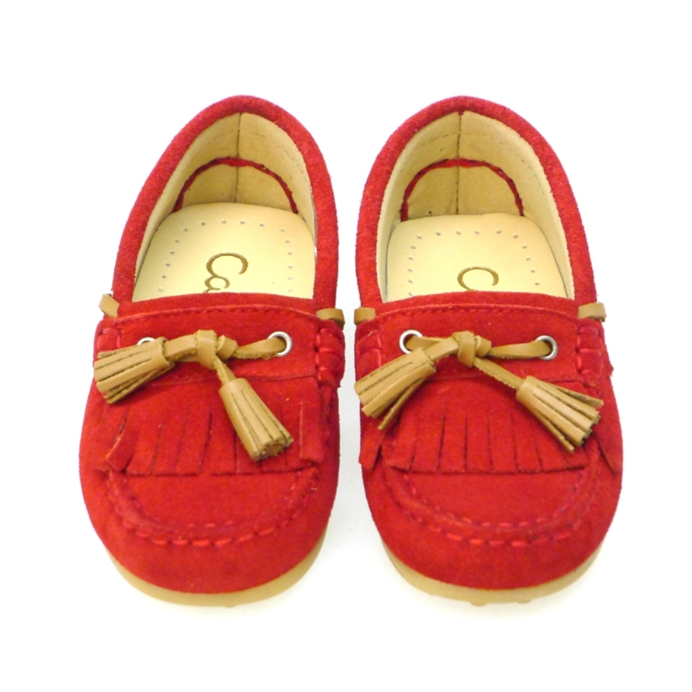 Mocasín piel flecos y borlas Clarys N20156 foto 2