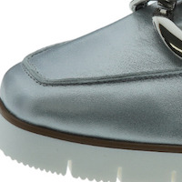 Mocasines metalizados mujer cadena Reqins Naster Cuir foto 5