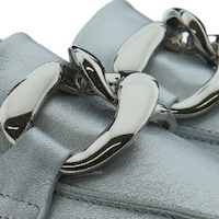 Mocasines metalizados mujer cadena Reqins Naster Cuir foto 6
