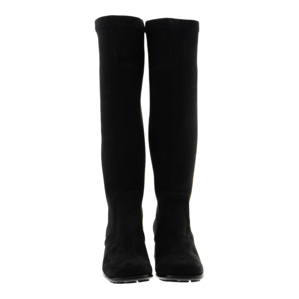 Botas mujer Gaimo negras y azul marino de caña alta foto 2
