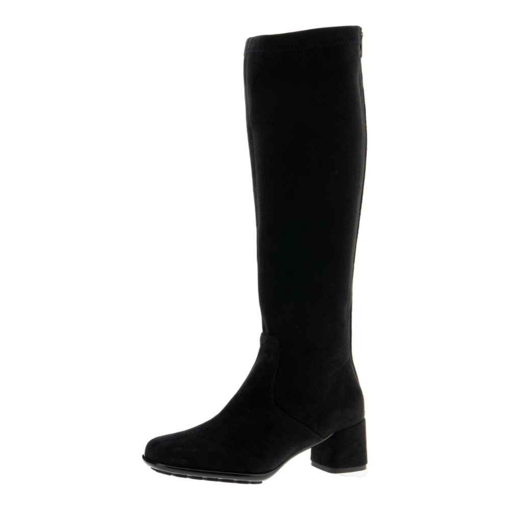Botas mujer Gaimo negras y azul marino de caña alta foto 3