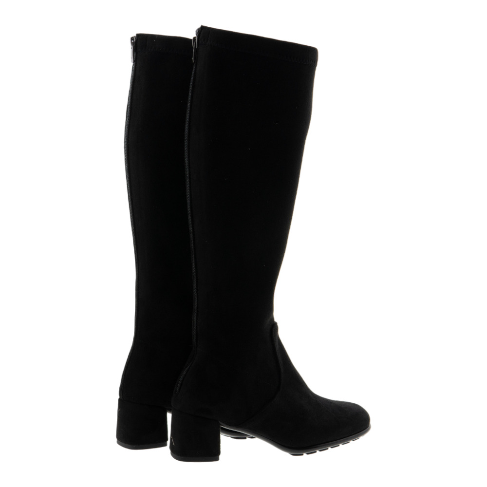 Botas mujer Gaimo negras y azul marino de caña alta foto 4