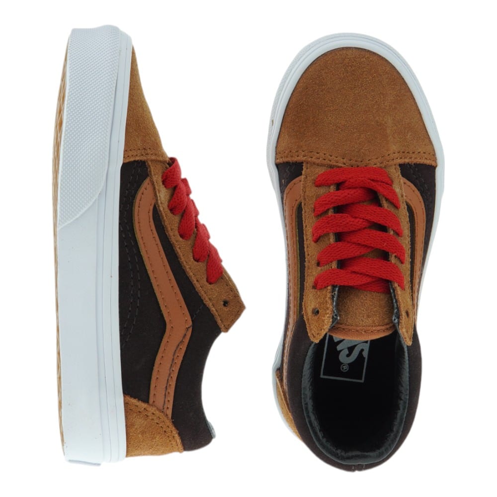 Zapatillas Vans Old Skool Niño Marrón y Negro | Carrilé foto 2