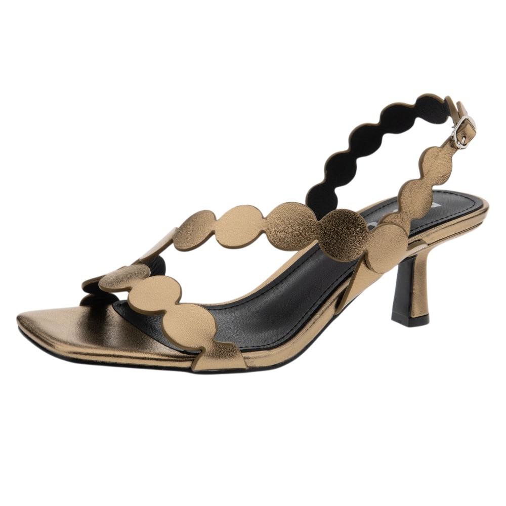 Sandalias bronce fiesta tacón Bibilou elegantes | Carrilé foto 3