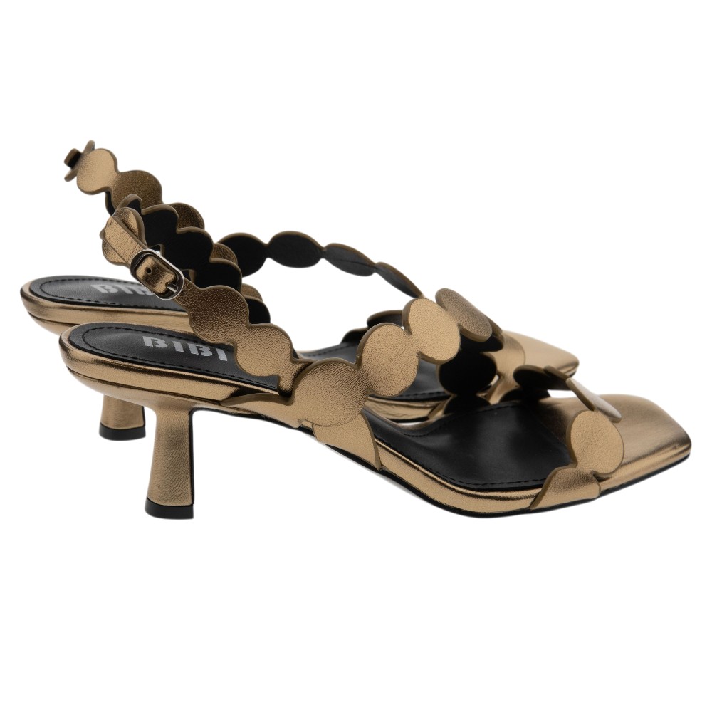 Sandalias bronce fiesta tacón Bibilou elegantes | Carrilé foto 4