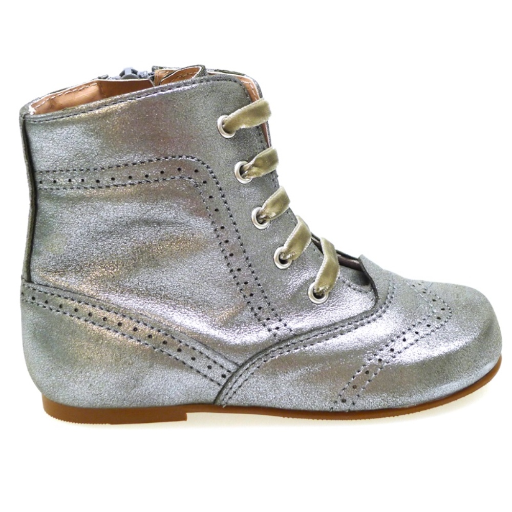 Bota pascuala piel metalizada cremallera Carrile foto 3