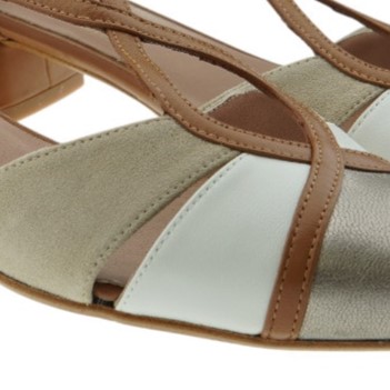 Compra Zapatos Tacón Ancho Mujer Bicolor | Carrile foto 5