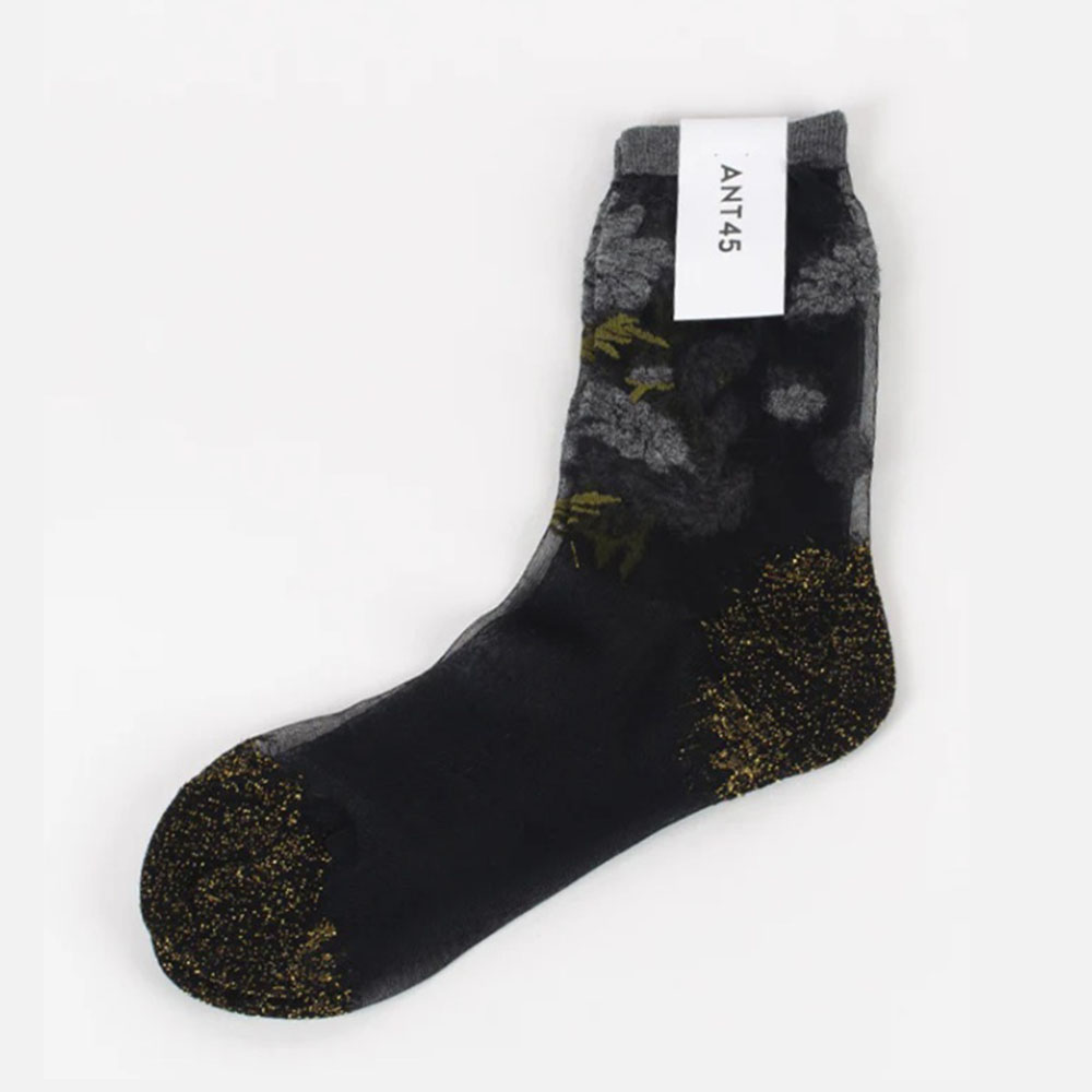 Calcetines mujer flores transparente ANT45 Papillon
