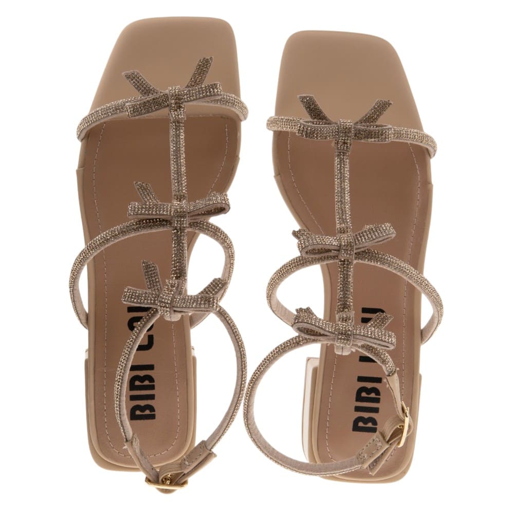 Sandalias romanas pulsera lazos strass Bibilou foto 2