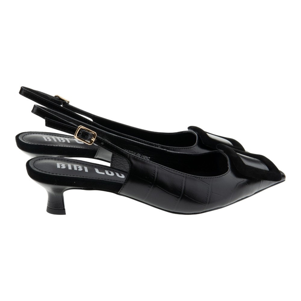 Zapatos tacón mujer Bibilou – Elegancia en negro y marrón foto 4