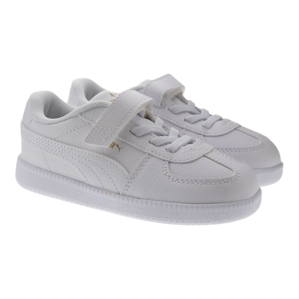 Deportivas blancas niño velcro Puma Club Lt
