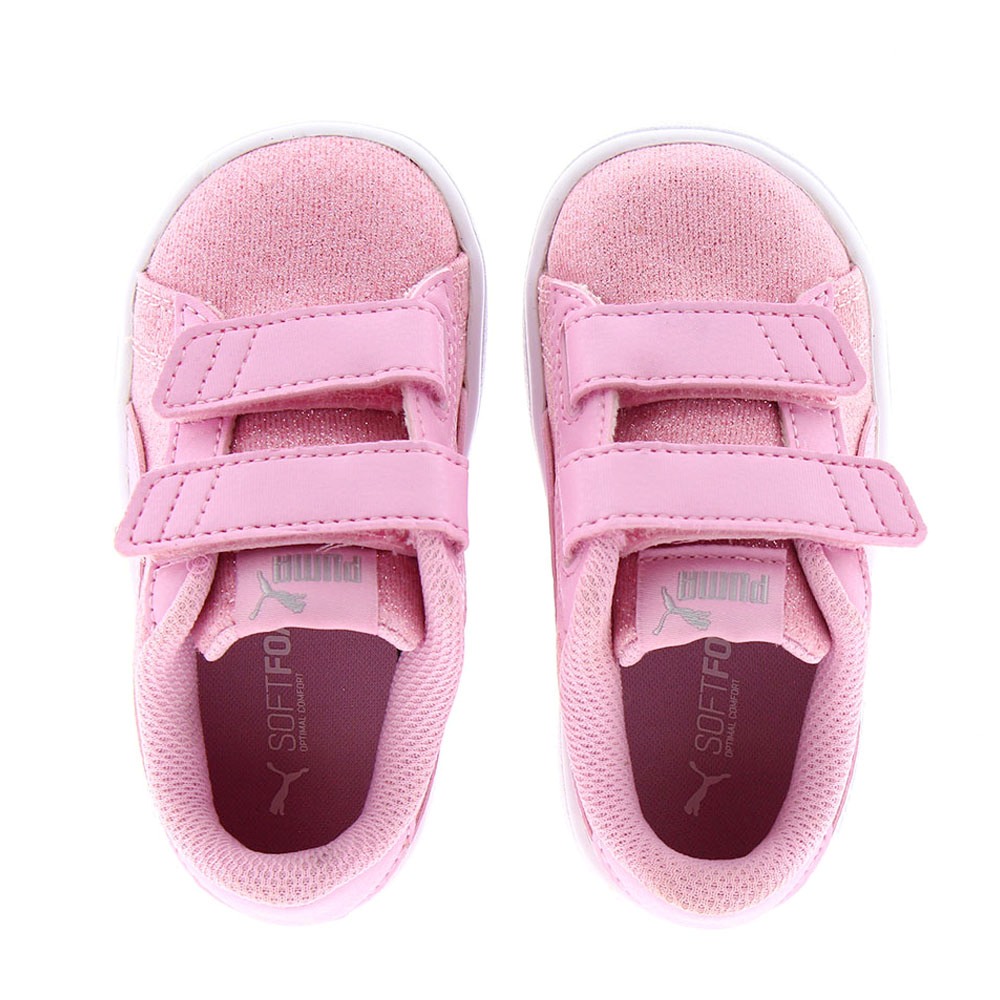 Zapatillas deportivas glitter velcro Puma Smash 2V foto 2