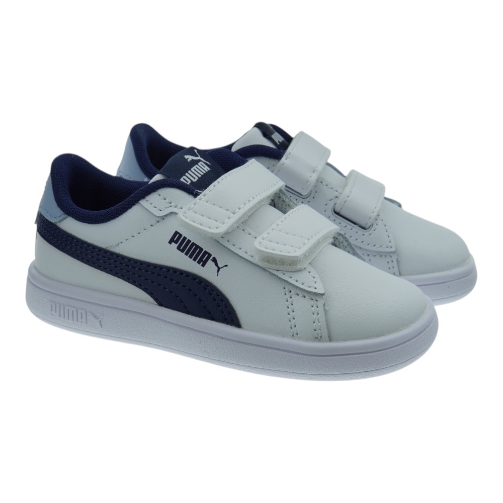 Deportivas blancas niño Puma Smash 3