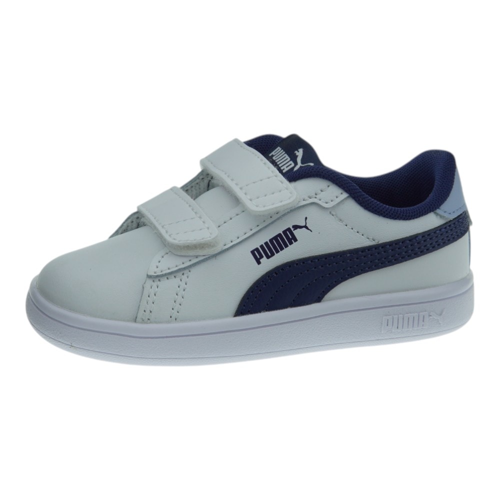 Deportivas blancas niño Puma con velcro | Carrilé foto 3