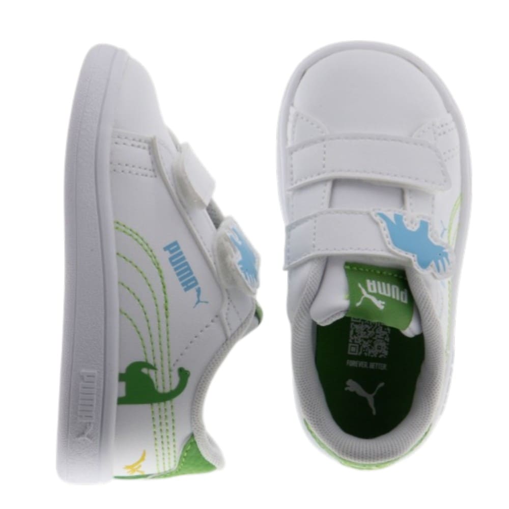 Deportivas blancas niño Puma con velcro | Carrilé foto 2