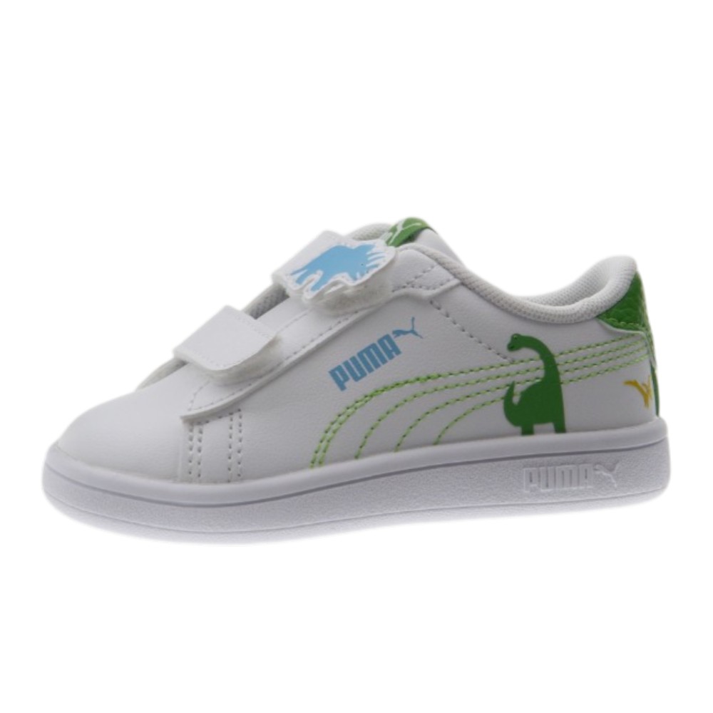 Deportivas blancas niño Puma con velcro | Carrilé foto 3