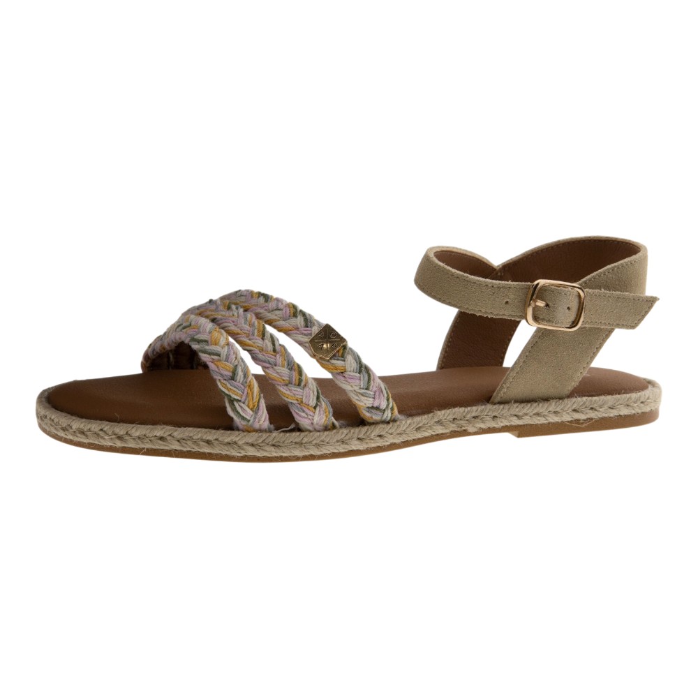 Sandalias planas Popa tiras trenzadas multicolor foto 3