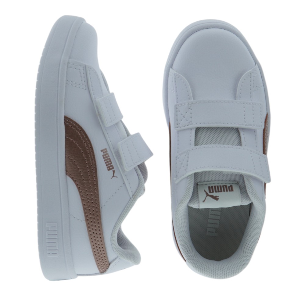 Zapatillas Puma velcro para ni?�a en blanco | Carrile Moda Infantil