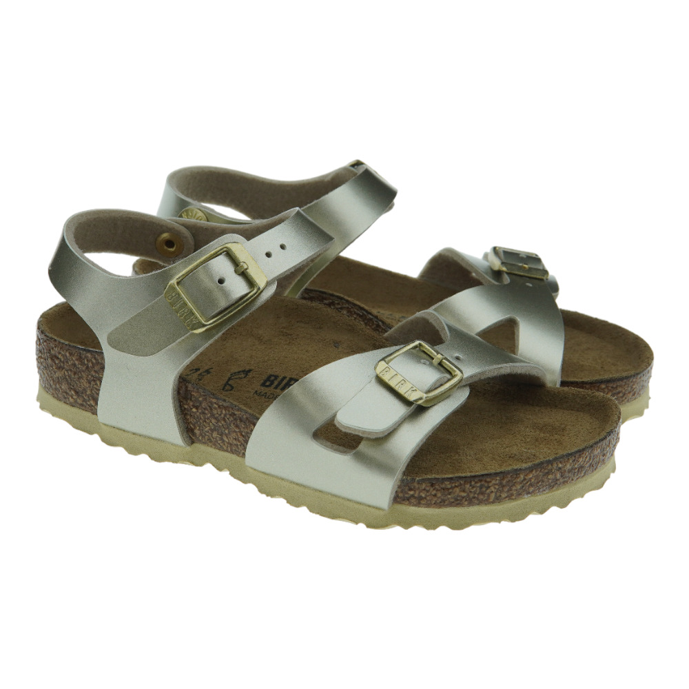 Sandalia bio metalizada hebillas niña Birkenstock Rio Kids Bf