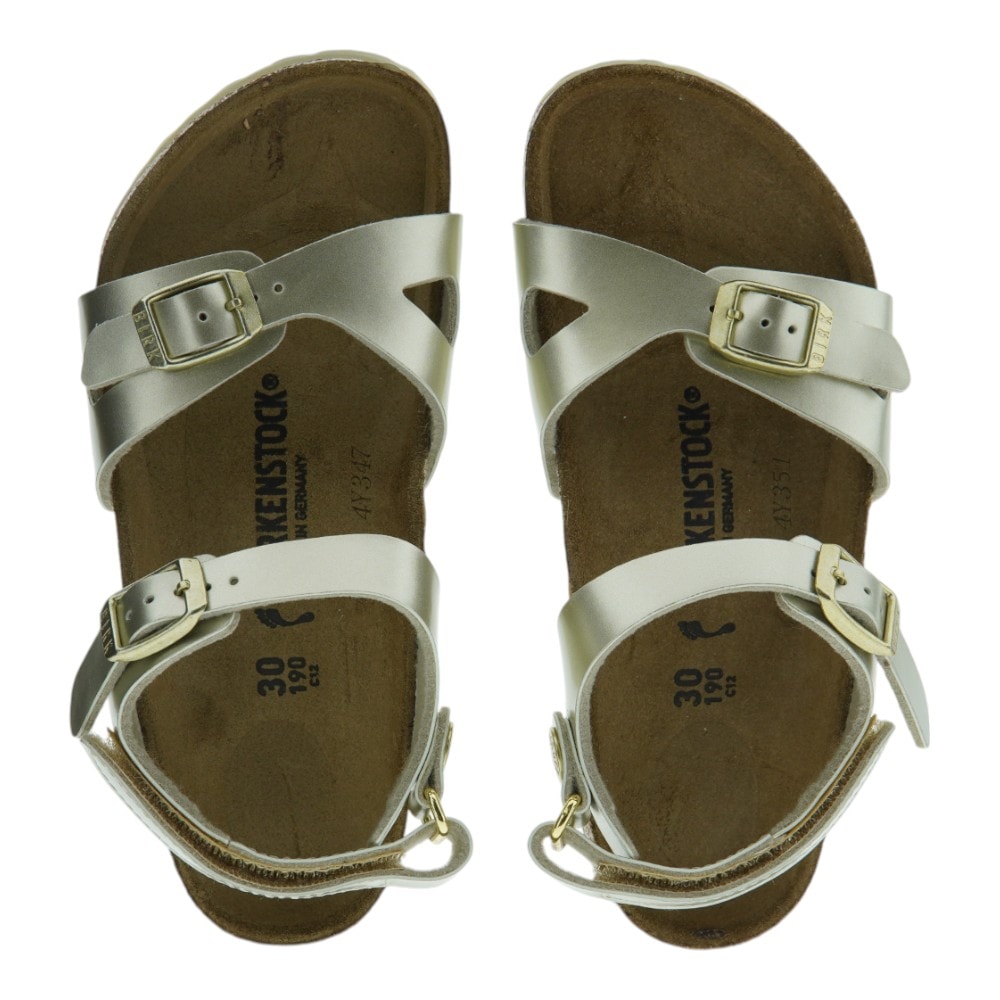 Sandalia bio metalizada hebillas niña Birkenstock Rio Kids Bf foto 2