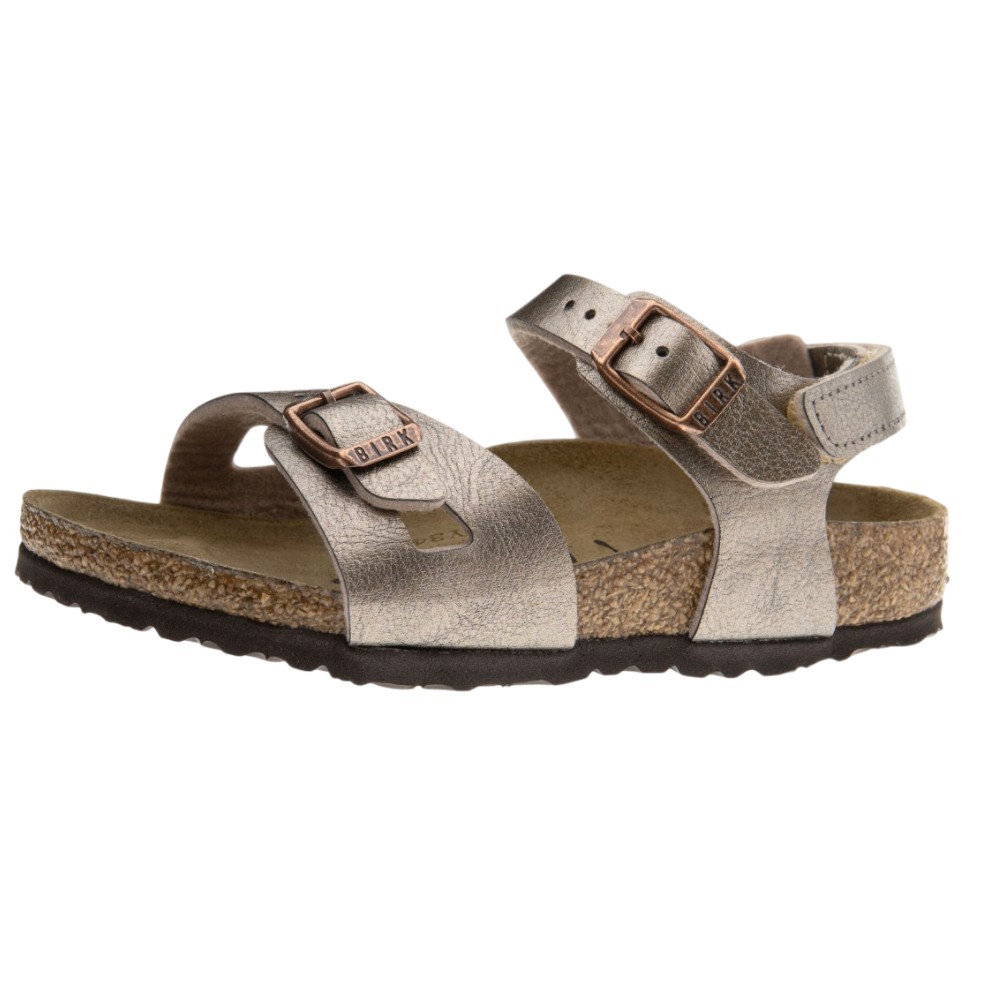 Sandalia bio metalizada hebillas niña Birkenstock Rio Kids Bf foto 3
