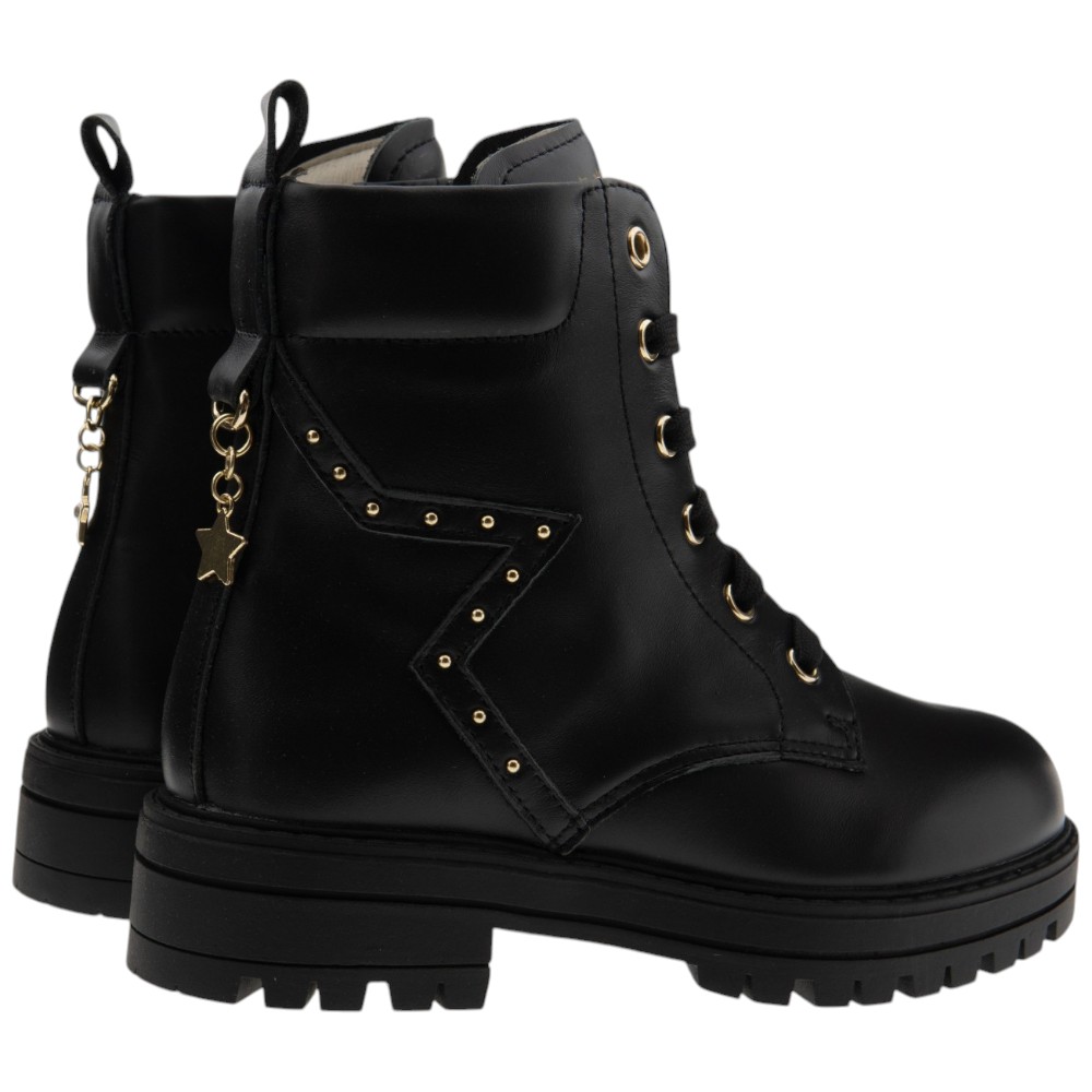 Botines negros militares niña estrella Balducci | Carrilé foto 4