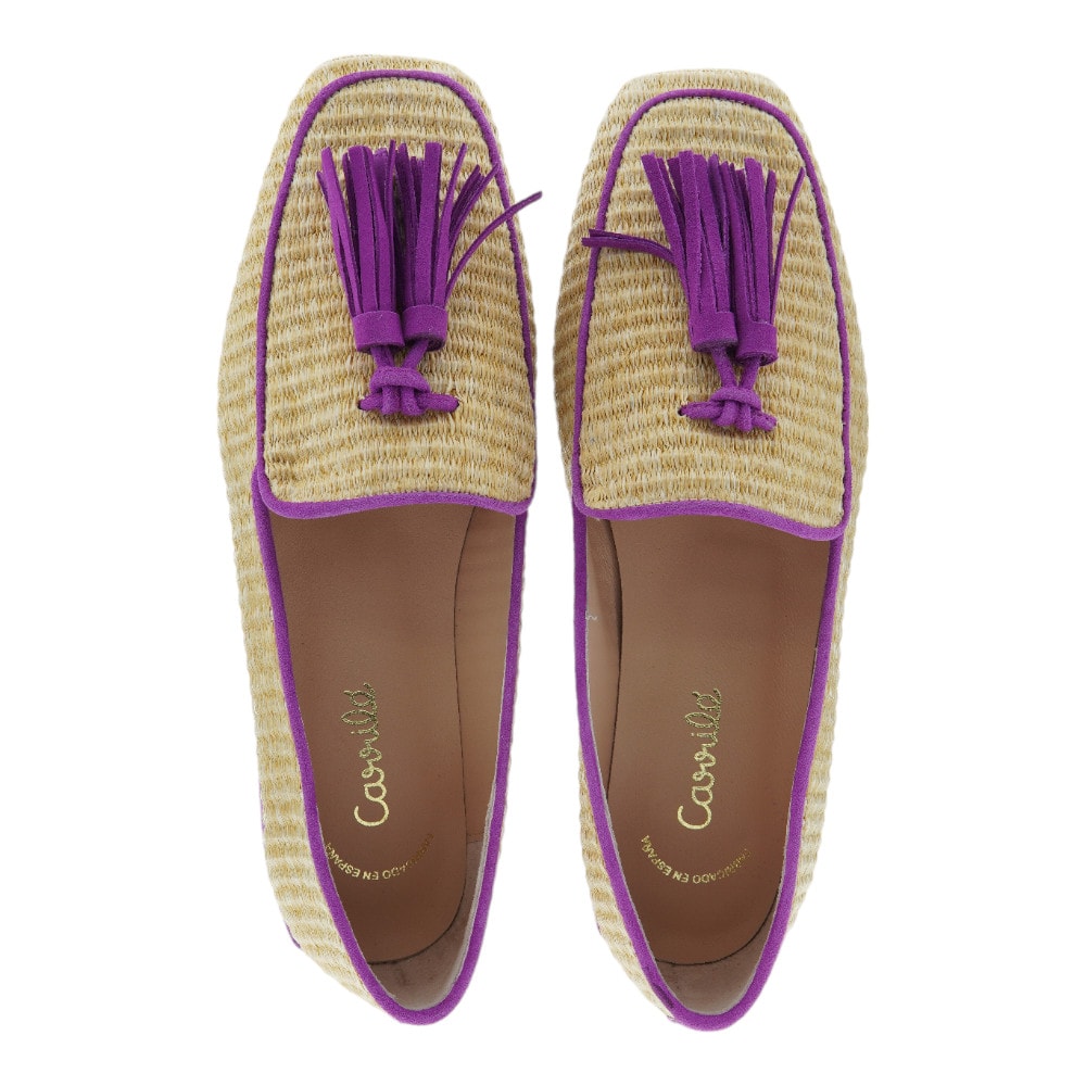 Mocasín de Rafia con Borlas Carrilé para Mujer | Elegancia y Confort foto 2