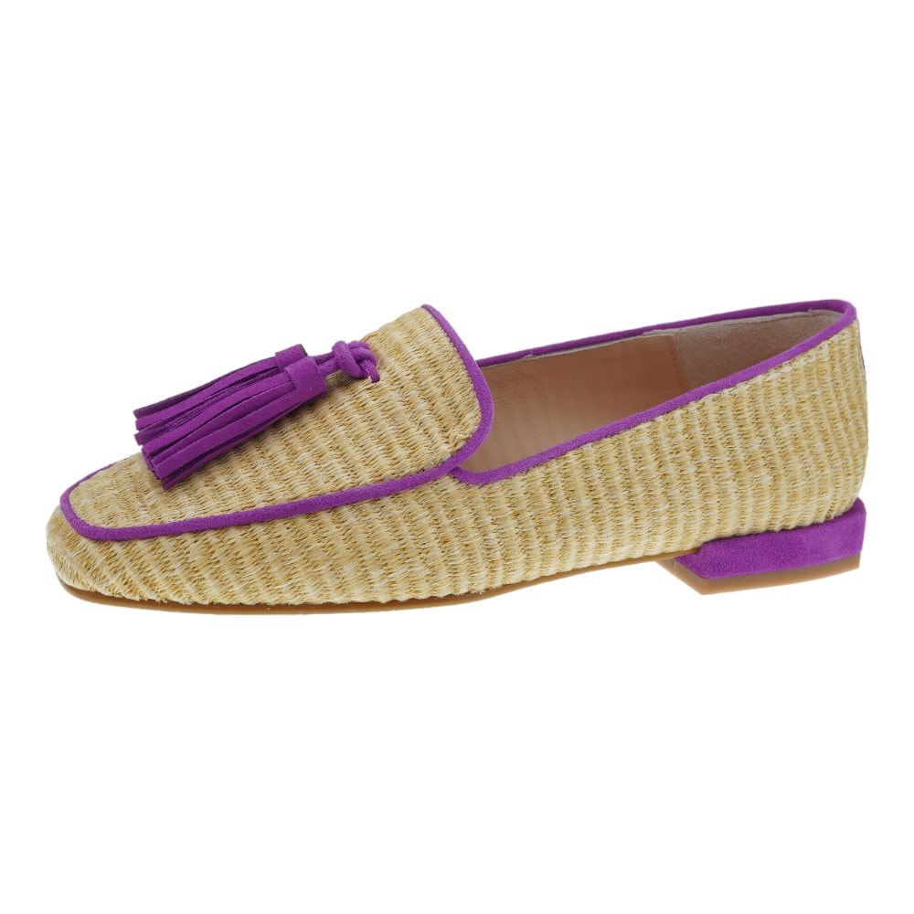 Mocasín de Rafia con Borlas Carrilé para Mujer | Elegancia y Confort foto 3