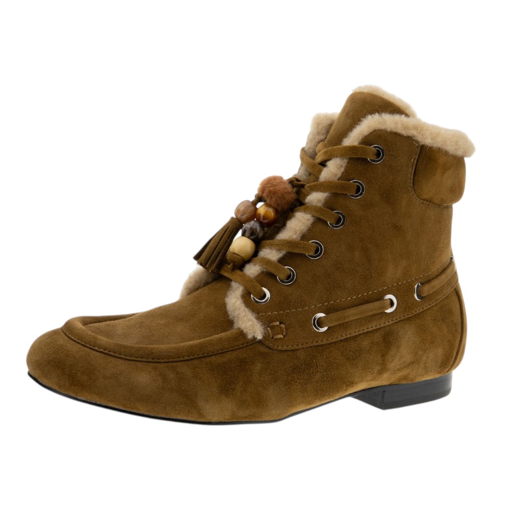 Botines ante cuero cordones Bibilou mujer foto 3