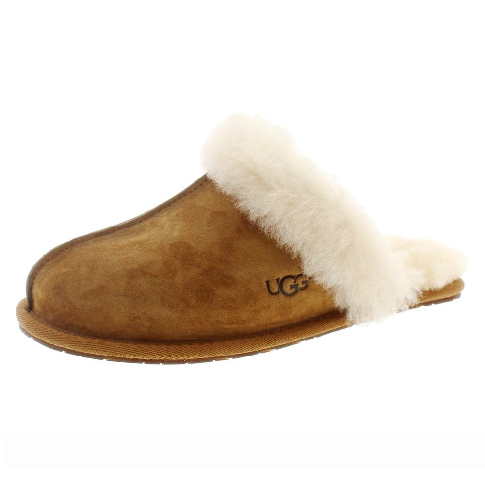 Zapatillas casa destalonadas mujer pelo Ugg Scuffette foto 3